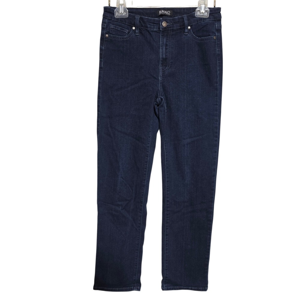Buffalo David Bitton Alyssa High Rise Straight Leg Jeans Dark Wash 4/27 Womens